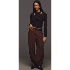 Anthropologie Brown Pull On Safari Pants Size Small New